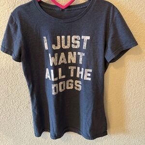 Navy Blue Dog Lover T-Shirt